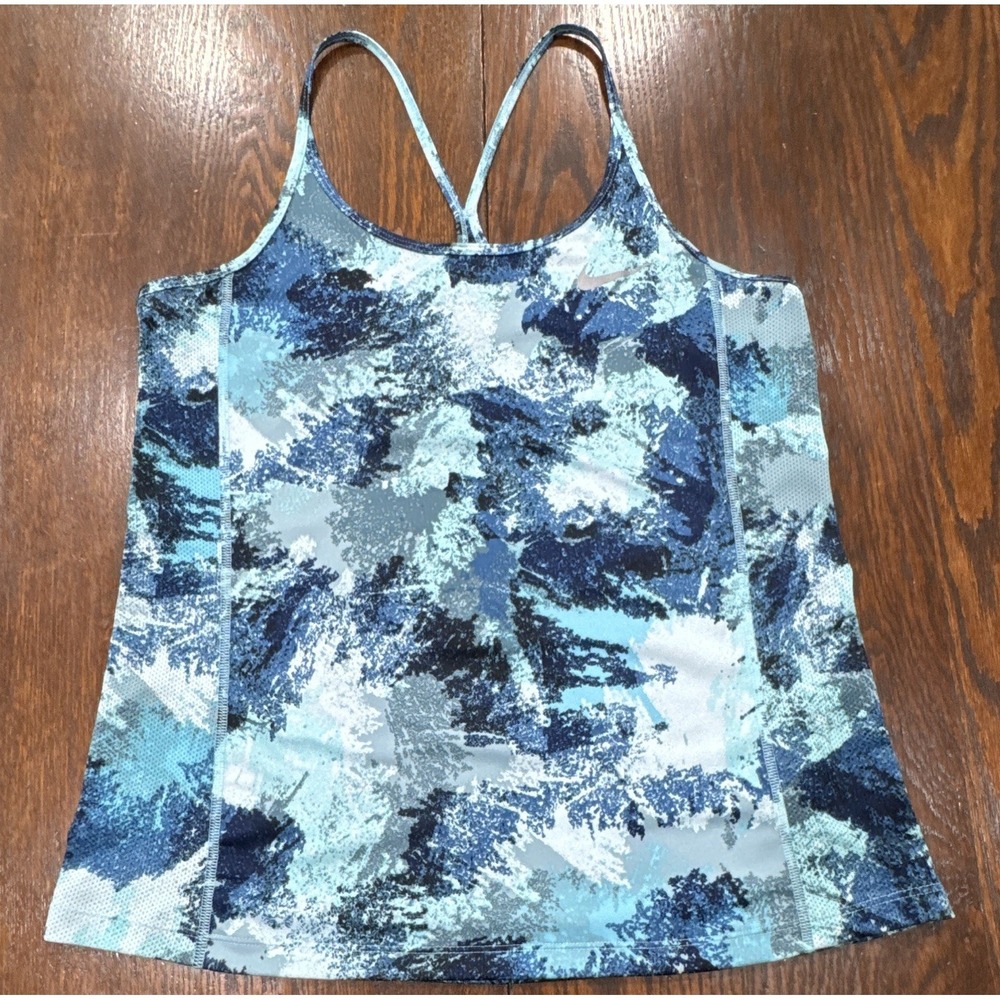 Nike Dri-FIT Women's Abstract Racerback Breathable Mesh Tank Top Size M